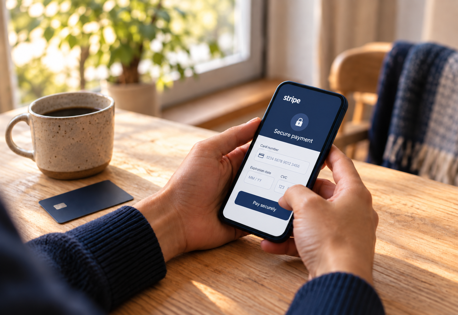 Secure payment on a phone